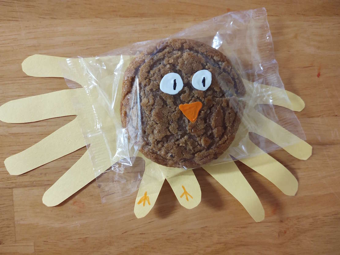 Easter Oatmeal Pie Handprint Chick Craft